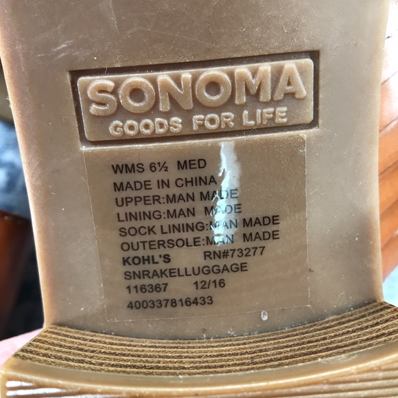 Sonoma Rakel Luggage 1.75” Block Heel Sandals WMS 6.5M☀️Brand NEW Condition☀️ - Picture 9 of 12